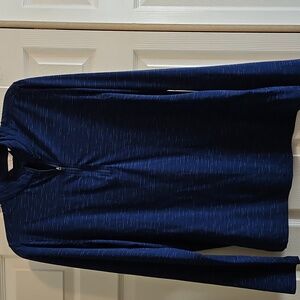 Lady Hagen Navy Half Zip-Up. Size L